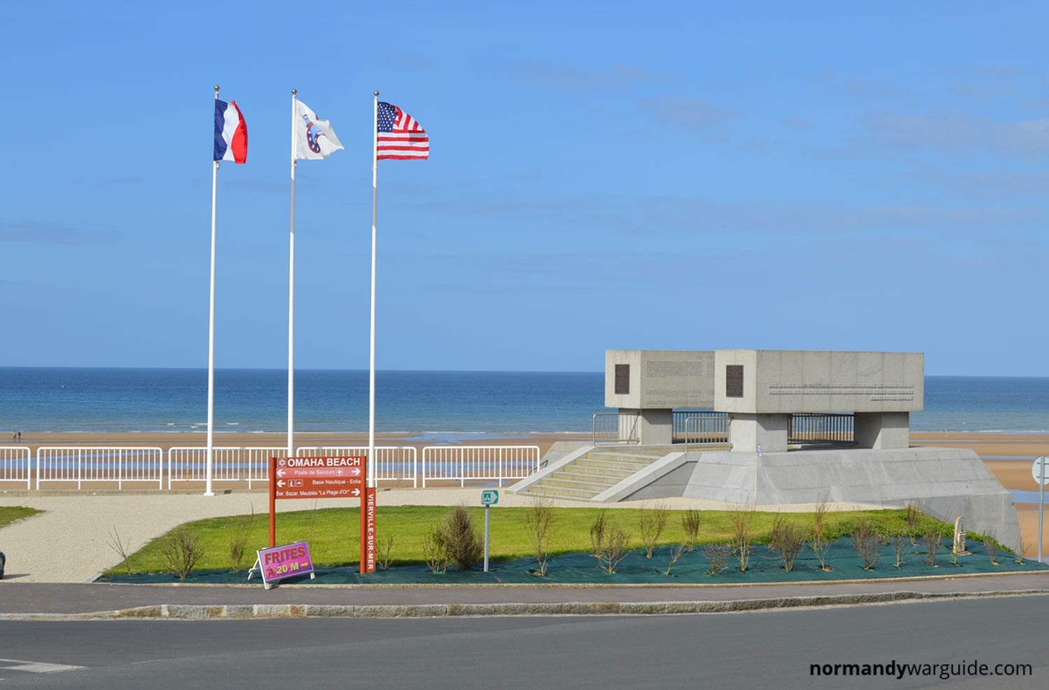 Omaha Beach National Guard Monument Normandy War Guide