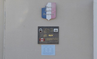 Private Louis Valmont Roy Plaque, Colomby-Anguerny