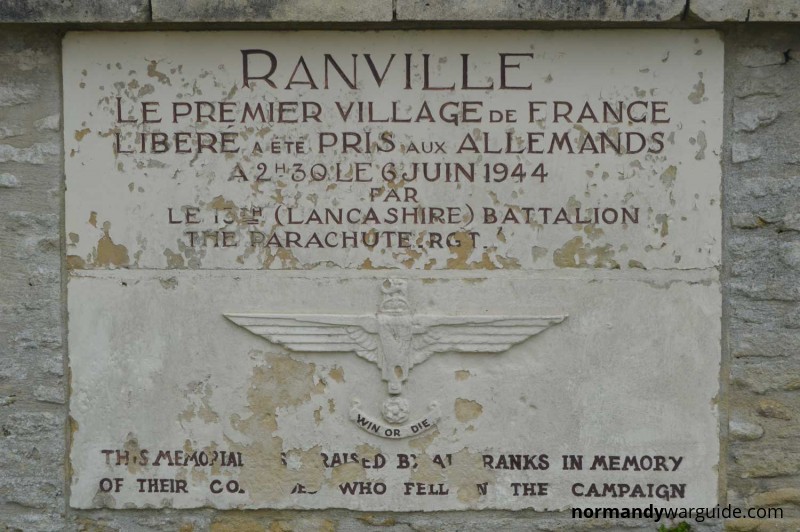 Ranville first liberated village memorial