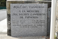 Royal Canadian Air Force Pilot Memorial closeup, Le Mesnil-Villement