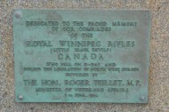 Royal Winnipeg Rifles Monument Plaque, Courseulles-sur-Mer