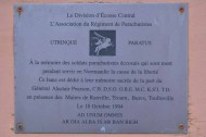 Scottish Paratrooper Memorial Bench Plaque French, Ranville