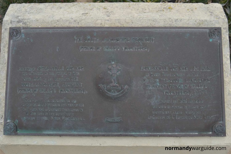 The South Lancashire Regiment Memorial, Hermanville-sur-Mer