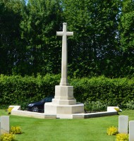 Tourgéville War Cemtery - Cross of Sacrifice