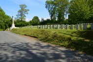 Tourgéville War Cemtery from the road