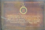 WN37-Essex-Yeomanry Plaque