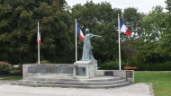 WW1 memorial damaged by fighting Trévières